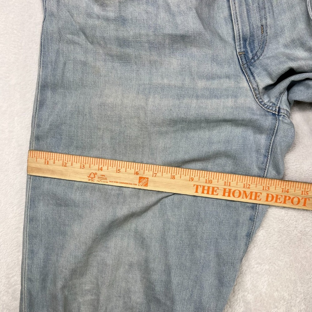 Levi's XL Straight Jeans Women's Blue Denim Pockets Belted Relaxed Baggy - 34X32 - Picture 5 of 14